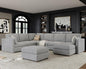 Oversized Modular Sectional Sofa, Solid Wood Frame, Removable Washable Cover by Kalafini