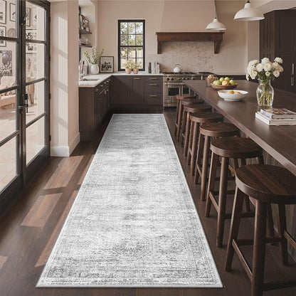 3x12 Runner Rug Non Slip, Washable Hallway Runner Rug, Living Room, Long Rug - Image 5