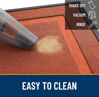OLANLY Front Door Mat Outside 47x23, All-Season Heavy-Duty Rubber Doormat | - Image 5