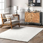 nuLOOM Nia White Geometric Washable Area Rug by nuLOOM