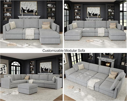 116'' Oversized Modular Sectional Sofa - Image 8