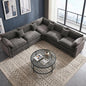 111.4" V-Shaped Corner Couch Sectional｜5 Seat Customizable Modular Cloud by MUDANT