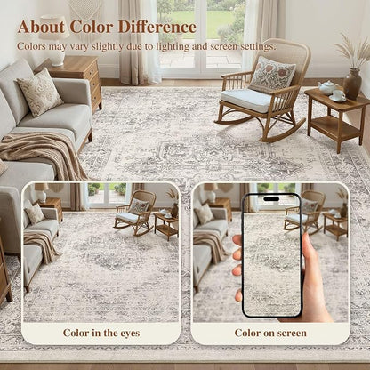 UERMEI 10x12 Area Rug Living Room Rugs - Image 8