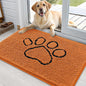 OLANLY Dog Door Mat for Muddy Paws 36x24, Paw Print Design Chenille Mud Mat | by OLANLY
