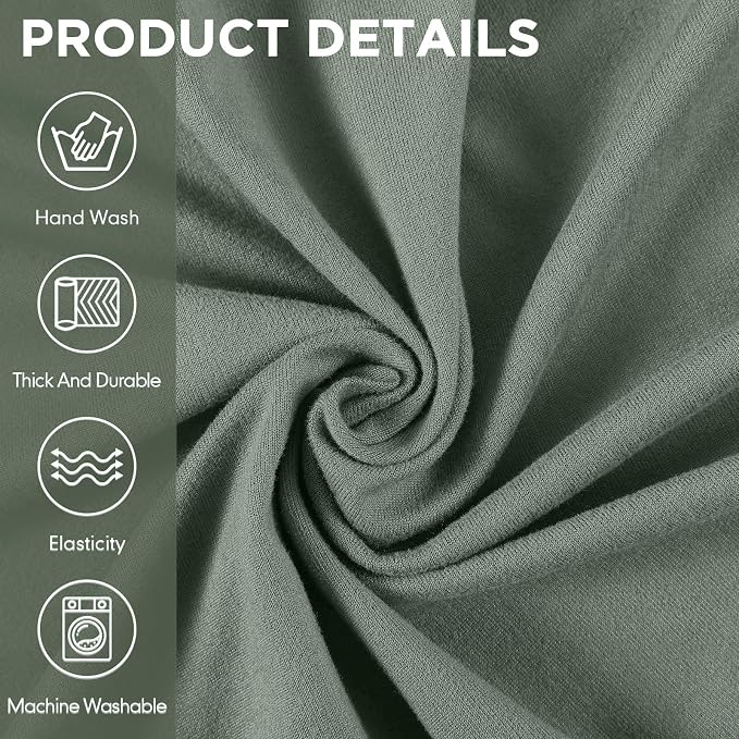 Peryiter 2 Pcs Sofa Covers Couch and Loveseat Covers Set Stretch Sofa Slipcover - Image 5