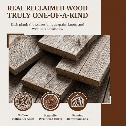 BARNWOODUSA Real Reclaimed Wood Planks - Image 4