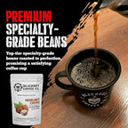 Blackout Coffee Hazelnut Creme Flavored - Freshly Roasted in the USA - 12 oz Ground Coffee Pouch