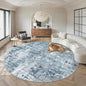 Soalmost Round Rugs 8ft Living Room Circle Area Rug 8x8 Blue/Grey Vintage | by Soalmost
