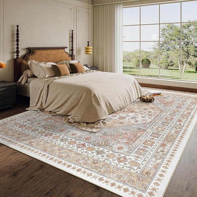 8x10 Area Rugs for Living Room, Large Washable Rug, Dining Room, Low Pile - Image 9