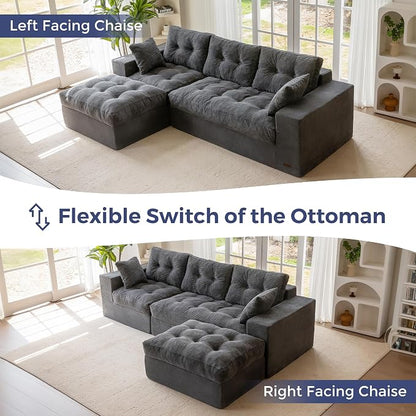 MAXYOYO 104" L Shaped Modular Sectional Sofa - Image 6
