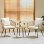 Idzo Heavy Duty 500lbs Weight Capacity Wicker Bistro Table and Chairs Set of 2 by Idzo