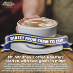 Mt. Whitney Premium Organic Spring Water Colombian, Medium Dark Roast, Low Acid, Decaf Coffee (Ground, 12 Oz)