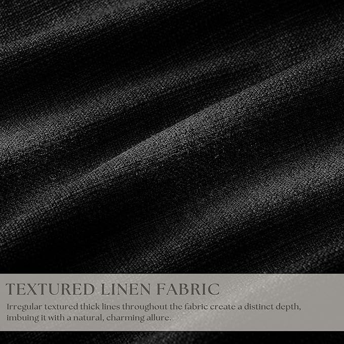 Black 96 Inch Pinch Pleated 100% Blackout Curtains - Image 3