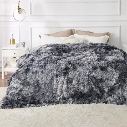 Bedsure GentleSoft Fluffy Sherpa Fleece Faux Fur Blankets Queen Size by Unknown