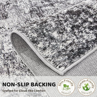 DMOYEST Washable Runner Rug for Hallway: 2x6 Neutral Modern Abstract Low Pile - Image 7