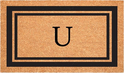Calloway Mills 152962436U Black Border 24" x 36" Monogram Doormat by Callowaymills