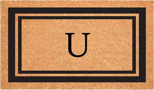 Calloway Mills 152962436U Black Border 24" x 36" Monogram Doormat by Callowaymills