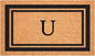 Calloway Mills 152962436U Black Border 24" x 36" Monogram Doormat by Callowaymills