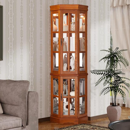 Seeutek Corner Curio Cabinet - Image 8