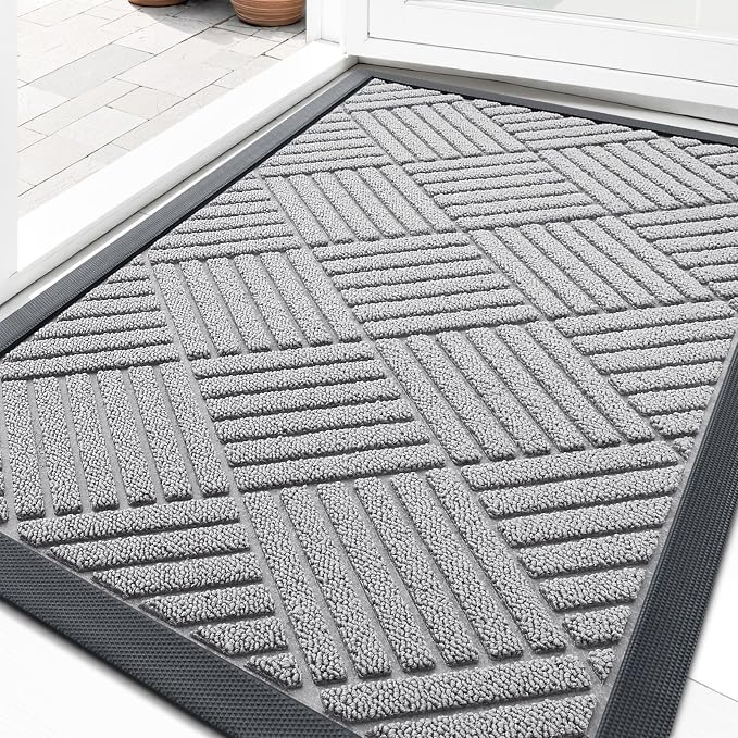 OLANLY Front Door Mat Outside Entrance 33x21, Waterproof Heavy-Duty Doormat | by OLANLY