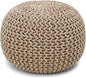 REDEARTH Round Pouf Ottoman by REDEARTH
