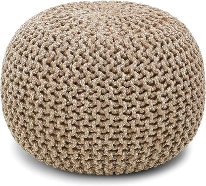 REDEARTH Round Pouf Ottoman by REDEARTH
