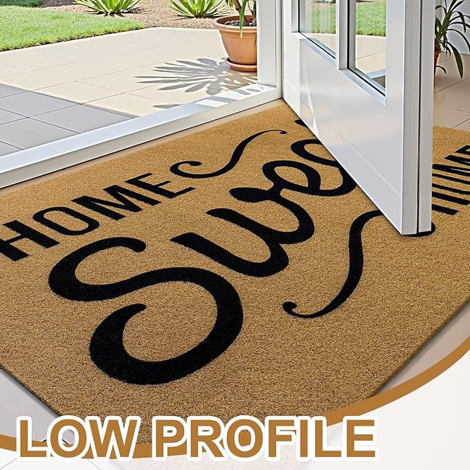 OLANLY Front Door Mat, Low Profile Doormat, Stain and Fade Resistant, - Image 3