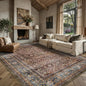 6x9 Area Rugs - Washable Vintage Retro Living Room Rug, Soft Ultra Thin Non by Yarooge