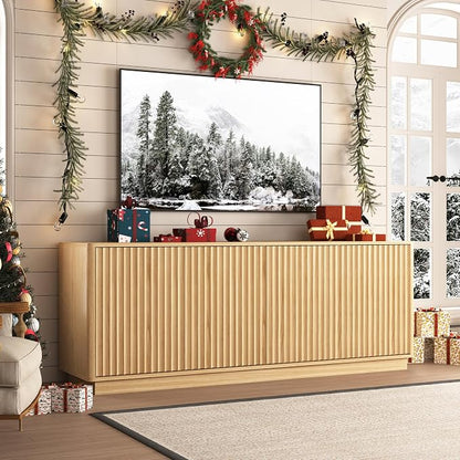 63'' Fluted TV Stand for TVs up to 75'', Modern Media Console - Image 6