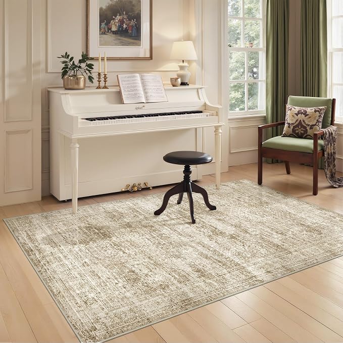 4x6 Area Rug for Entryway, Washable Kitchen Rug, Living Room, Dining Room - Image 5