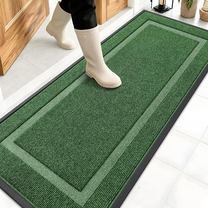 OLANLY Front Door Mat Outside 59x20, All-Season Heavy-Duty Rubber Doormat | by OLANLY