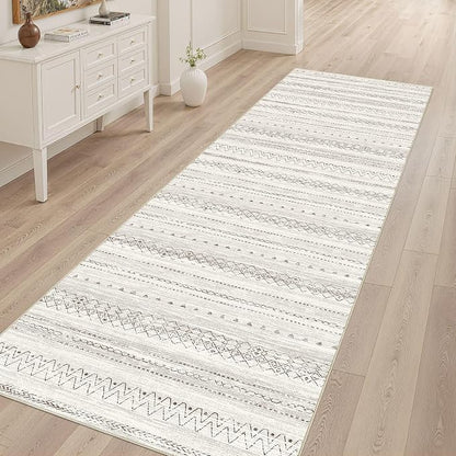 cotiled Hallway 2.6x8 Runner Rugs Washable Boho Rug Brown | Stain Resistan - Image 8
