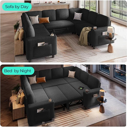 LINSY HOME Sectional Sleeper Sofa - Image 3