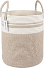 XUANGUO Cotton Rope Laundry Basket Hamper by XUANGUO