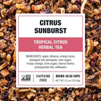 Tiesta Tea - Citrus Sunburst, Loose Leaf, Tropical Citrus Herbal Tea, Premium Non-Caffeinated Fruit Blend, Make Hot or Iced, Brews Up to 50 Cups, 5.5 Ounce Refillable Tin