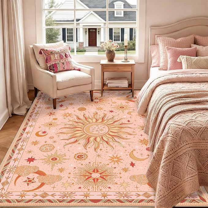 Vacuum-Friendly, 5x7 Washable Area Rug - Image 3