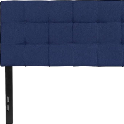 Flash Furniture Bedford Tufted Upholstered Full Size Headboard in Navy Fabric - Image 9