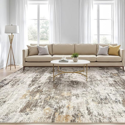 LOONGRUG 8x10 Area Rugs Washable Large Neutral Modern Living Room Rug | - Image 5