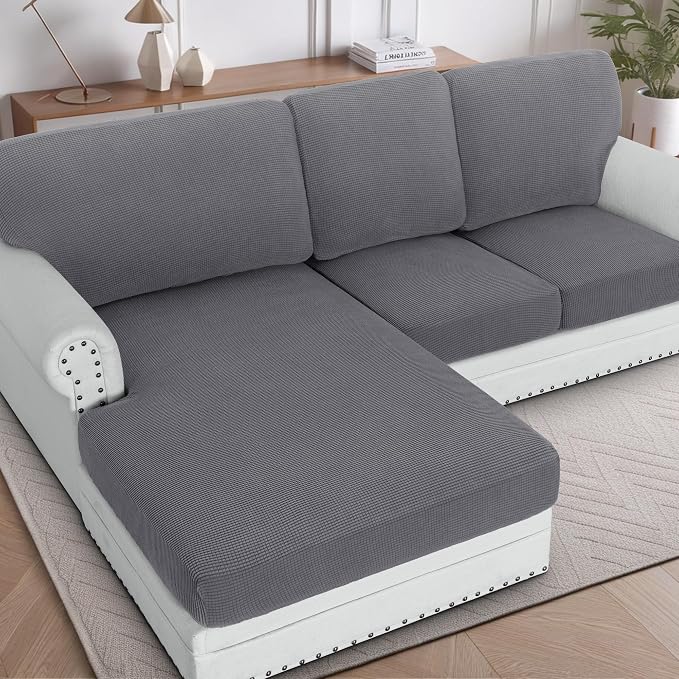 H.VERSAILTEX Backrest Cushion Covers Sectional Couch Back Cushion Covers by HVERSAILTEX