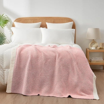 Snuggle Sac Buttery Pink Throw Blanket - Image 6