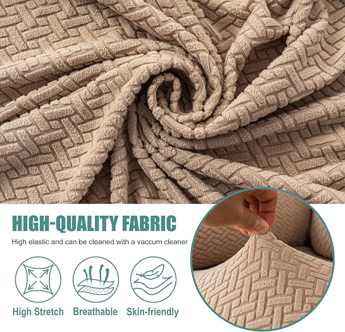Genina Recliner Loveseat Cover Stretch Couch Covers Sofa slipcover - Image 2