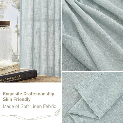 Living Room Linen Curtains 90 Inch - Image 6