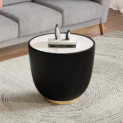 SSLine Bowl-Shape Small Coffee Table Modern Sintered Stone Top Coffee Table in by SSLine