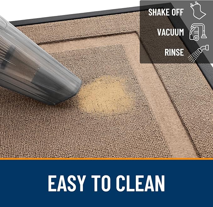 OLANLY Front Door Mat Outside 71x23, All-Season Heavy-Duty Rubber Doormat | - Image 5