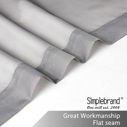 Simplebrand Grey Short Sheer Kitchen Tier Curtains 36/42 Inch Rod Pocket Cafe - Image 6
