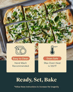 Caraway Nonstick Ceramic Bakeware Set (5 Pieces) - Baking Sheets, Assorted Baking Pans & Storage - Aluminized Steel Body - Non Toxic, PTFE & PFOA Free - Black