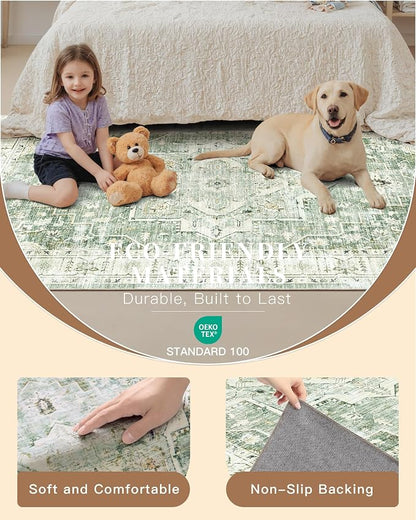 Madane Washable Runner Rugs 2x10 Long - Image 5