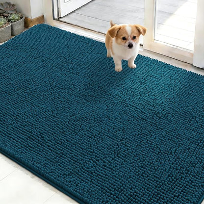 OLANLY Dog Door Mat for Muddy Paws 50x30, Super Absorbent Chenille Mud Mat | by OLANLY