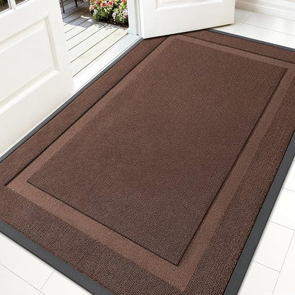 OLANLY Front Door Mat Outside 59x34, All-Season Heavy-Duty Rubber Doormat | by OLANLY