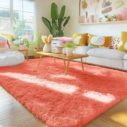 OLANLY Area Rugs for Living Room Bedroom, Machine Washable 4x5.9 ft Soft Fluffy - Image 3